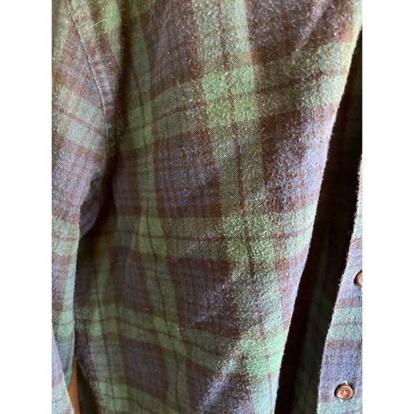 L.L. Bean Plaid Flannel‎ Shirt - Mens Medium - Picture 3 of 7